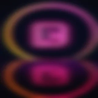 neon instagram logo