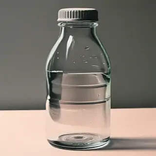 water bottle drawing