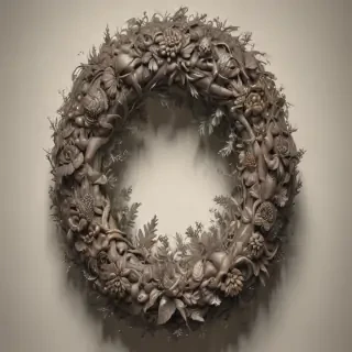 wreath drawing