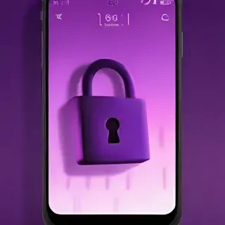 purple lock screen