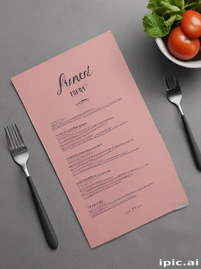 menu mockup free