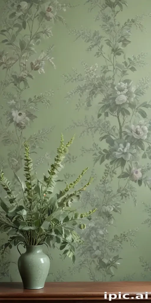 wallpaper aesthetic sage green