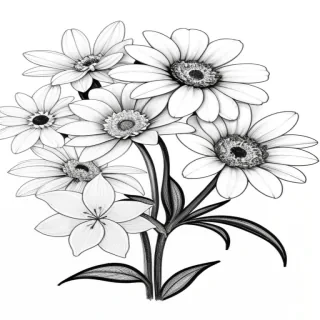 flower drawing aesthetic