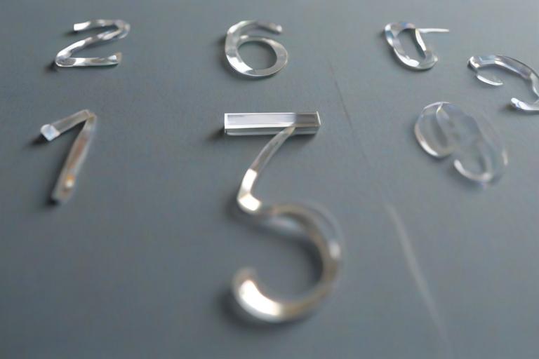 transparent numbers