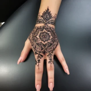 cute hand tattoos for black females