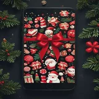 xmas phone background