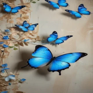 blue butterfly aesthetic