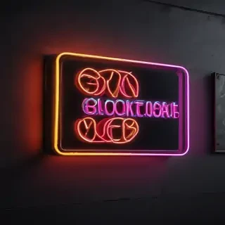 neon sign mockup