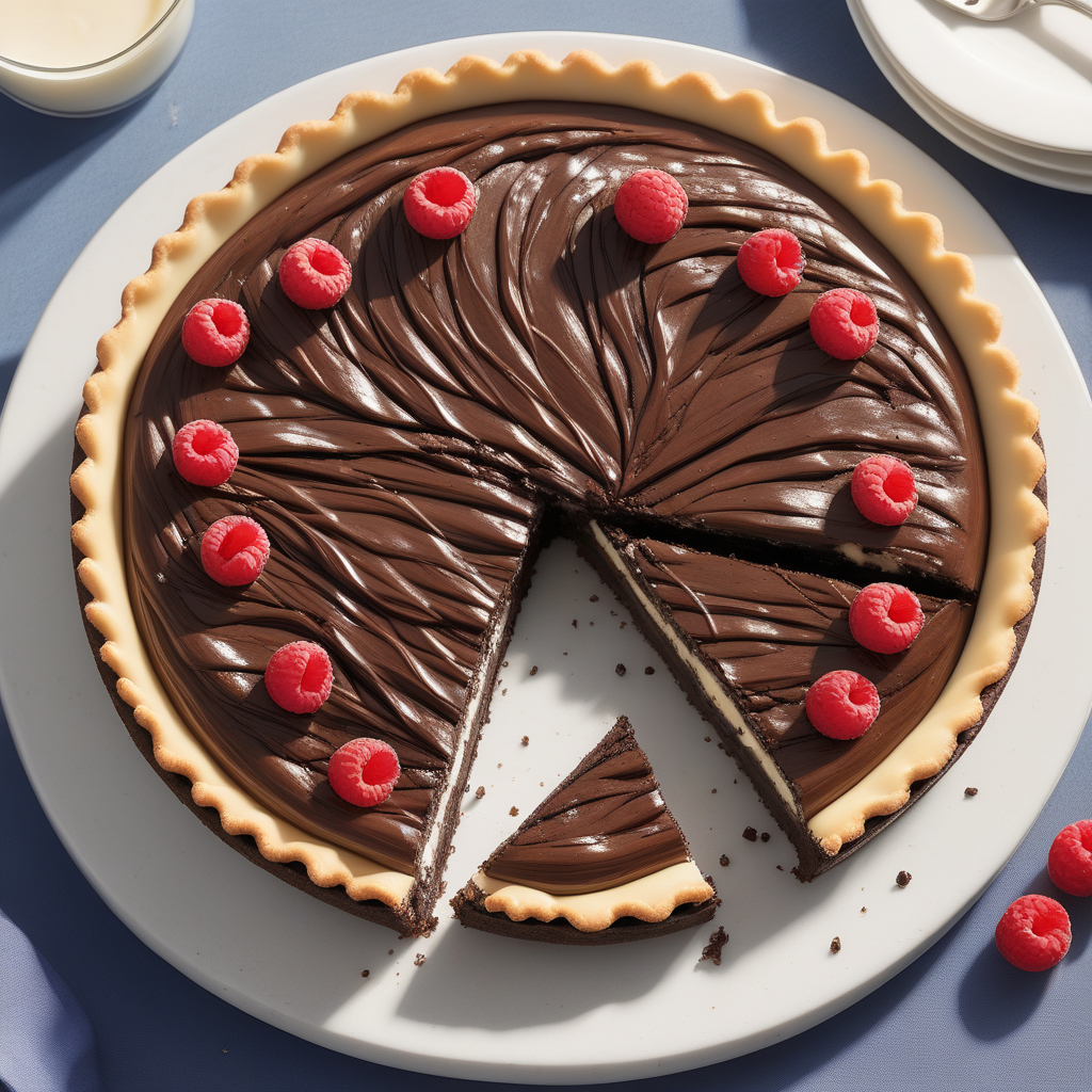 cajeta cream cheese brownie tart