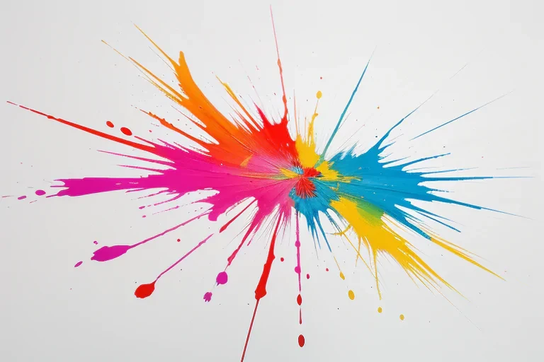 transparent paint splatter