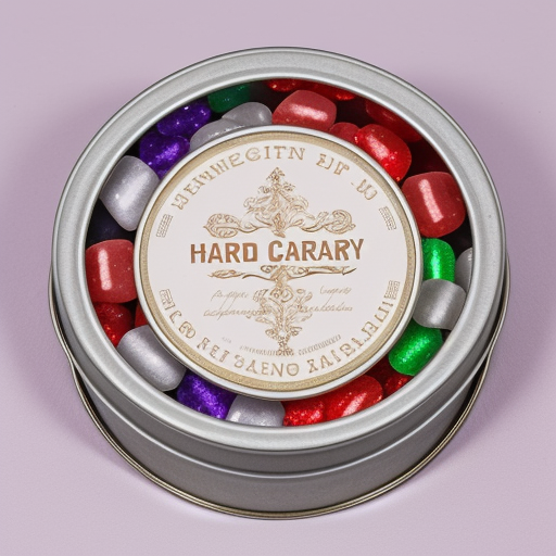 hard candy in a tin