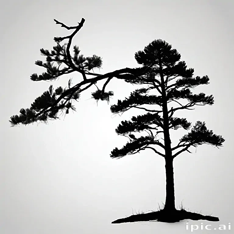 pine tree silhouette png
