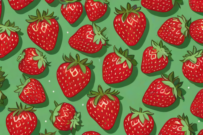 strawberry background aesthetic