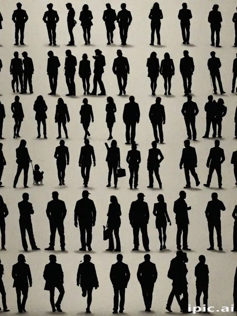 people silhouettes