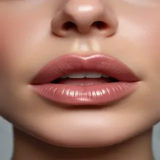 transparent lips