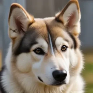 alaskan husky shepherd