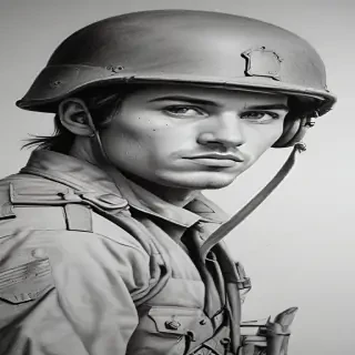 soldiers drawing