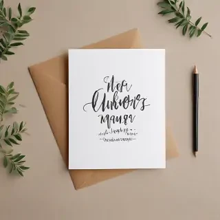 greeting card mockup