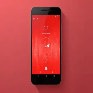 red lockscreen