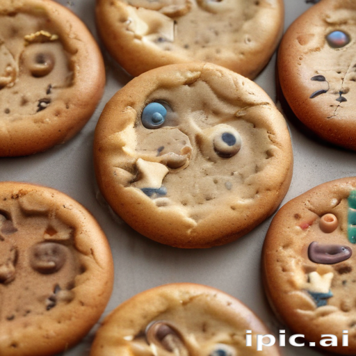Deliciously Fun Cookies with Unique Faces and Colorful Chocolate Candies