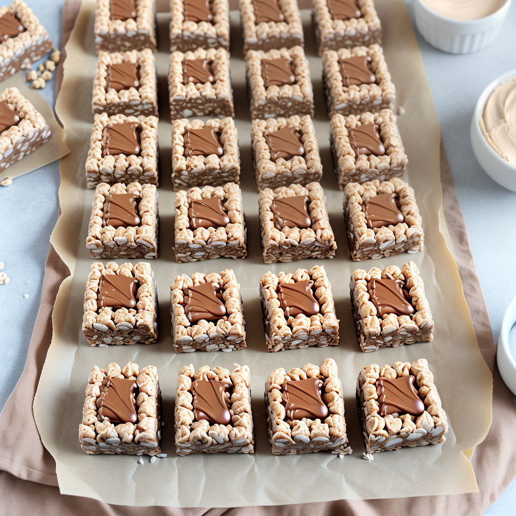 peanut butter chocolate rice krispie treats