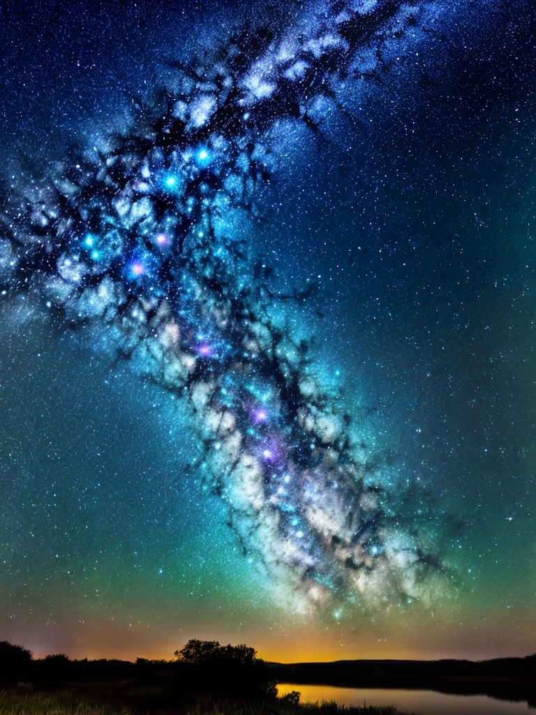 Free Ai Image Generator starry sky with different happy twinkling ...