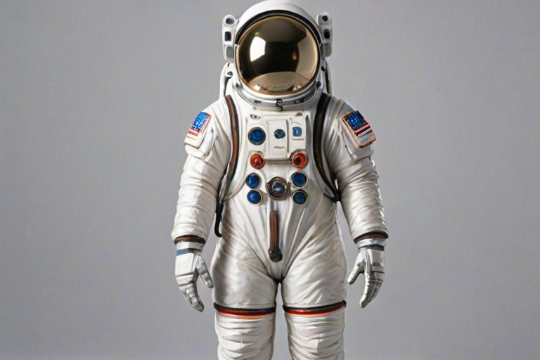 cartoon transparent astronaut suit