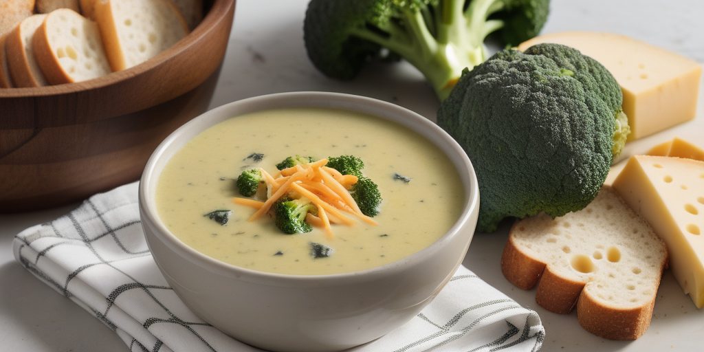 what goes with broccoli cheddar soup