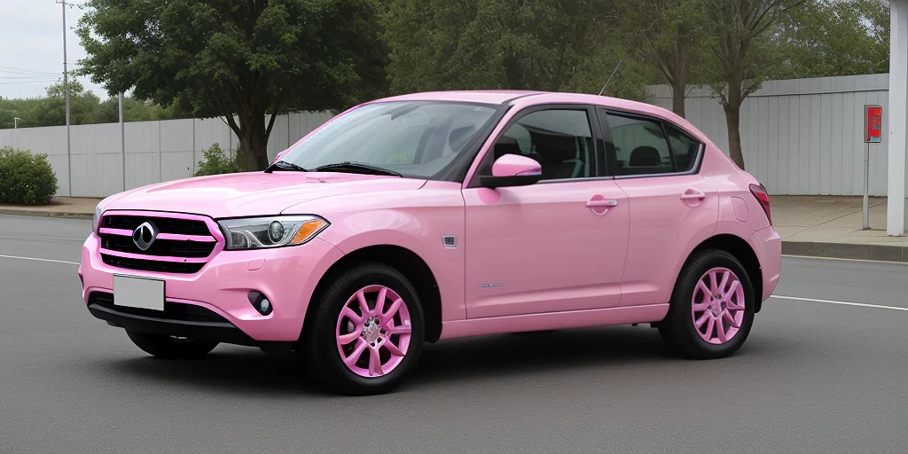 pink car png