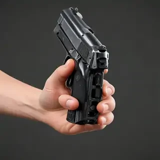 holding gun png