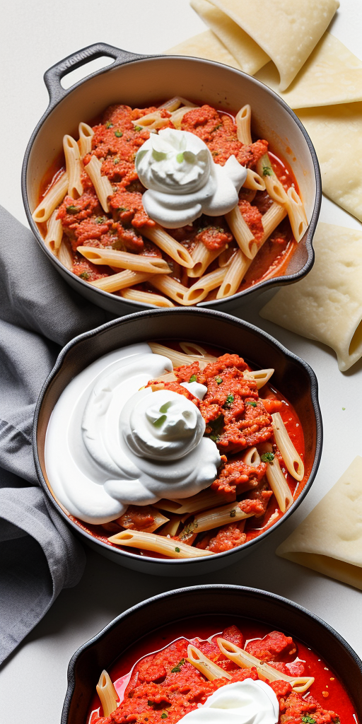 pasta sauce with sour cream