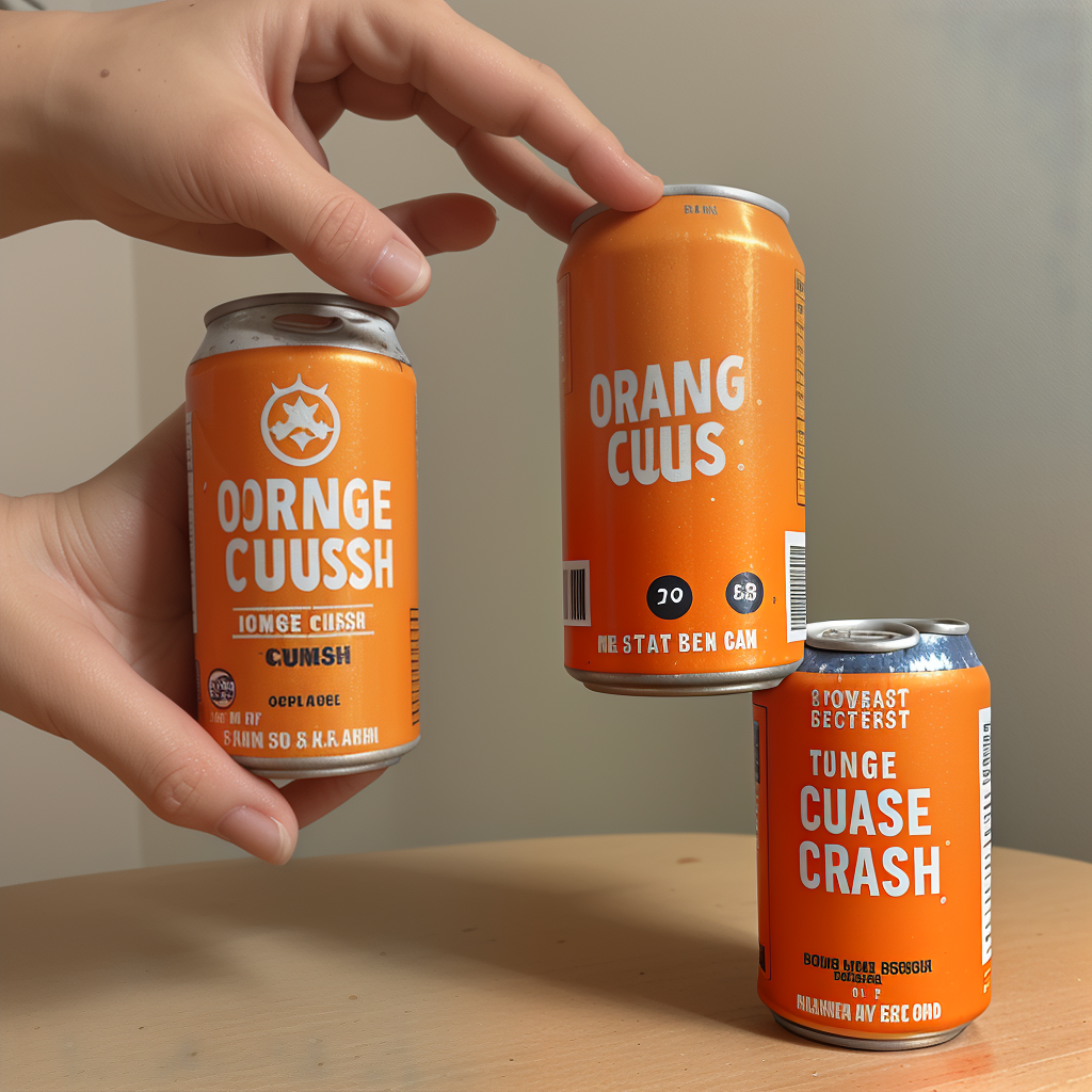 orange crush in a can