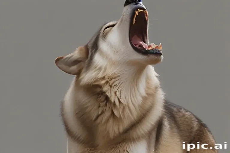 wolf howling png