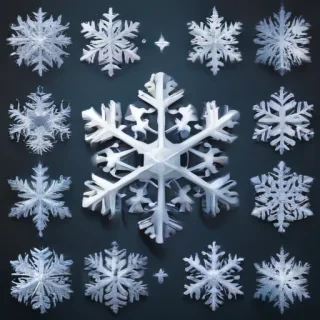 snowflake clipart free