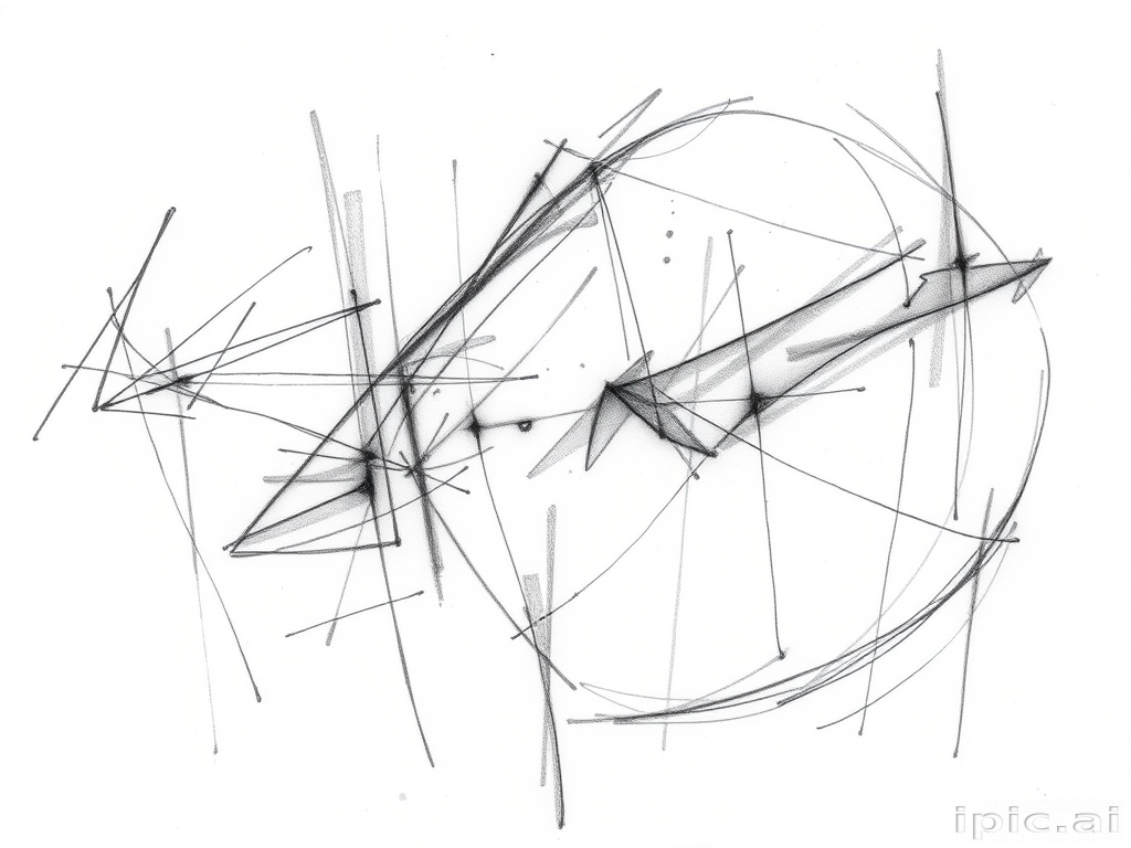 Sketch style tattoo named "Artistic Musings" resembling rough pencil drawings with loose expressive lines and subtle shading in monochromatic gray tones for an unfinished artistic look