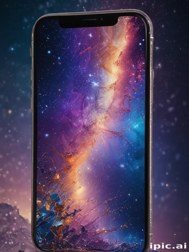 sparkly iphone background