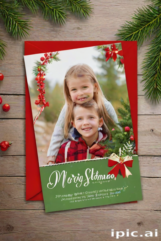 christmas card template psd