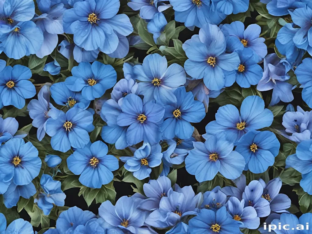 blue flowers png