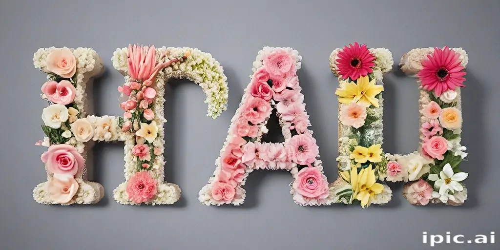floral letters