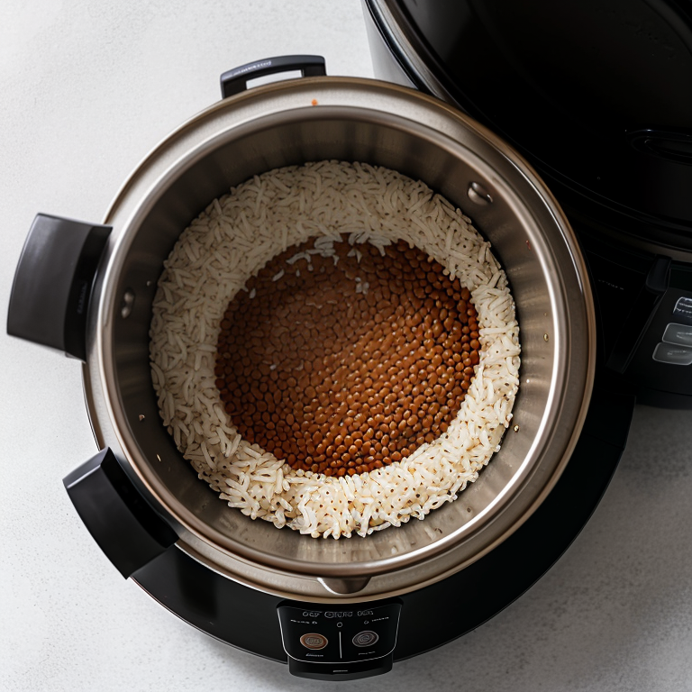 cook lentils in a rice cooker