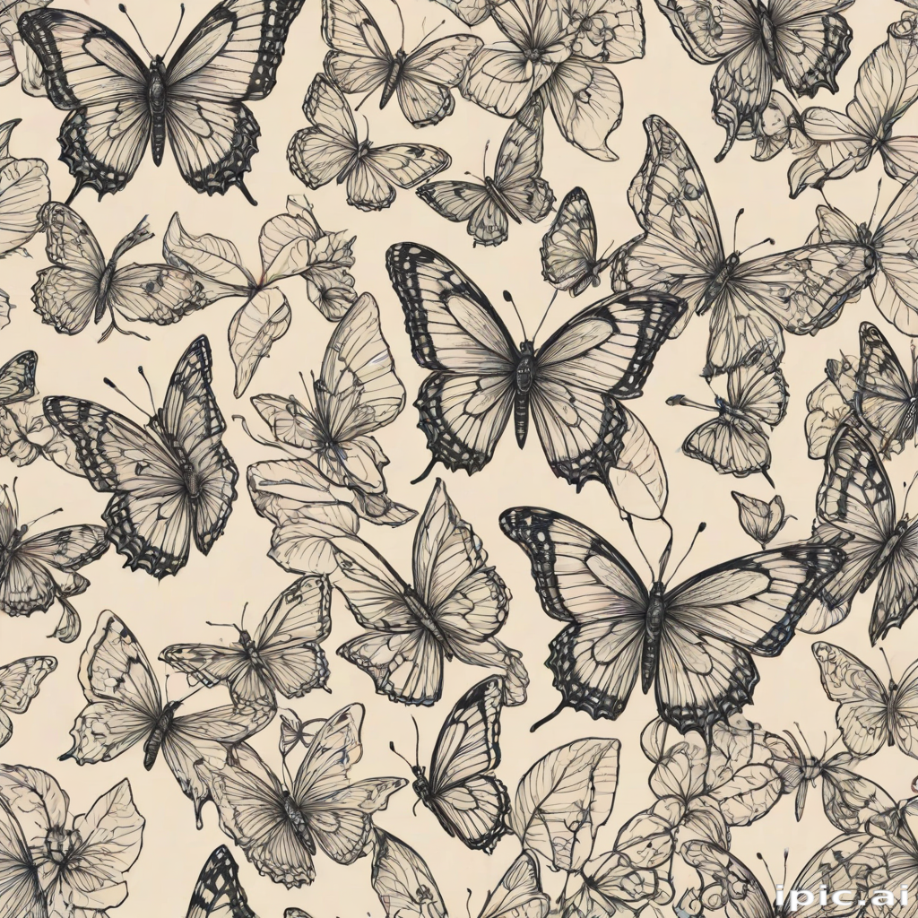 butterfly drawign