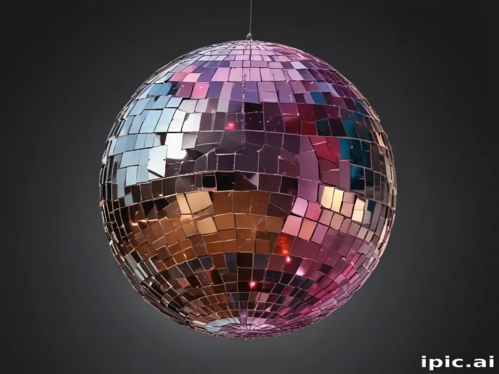 transparent background disco ball png