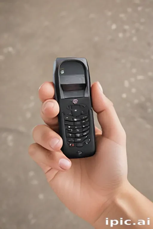 hand holding cell phone