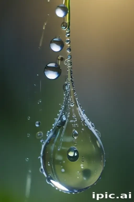 water droplets transparent