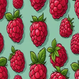 cartoon raspberry