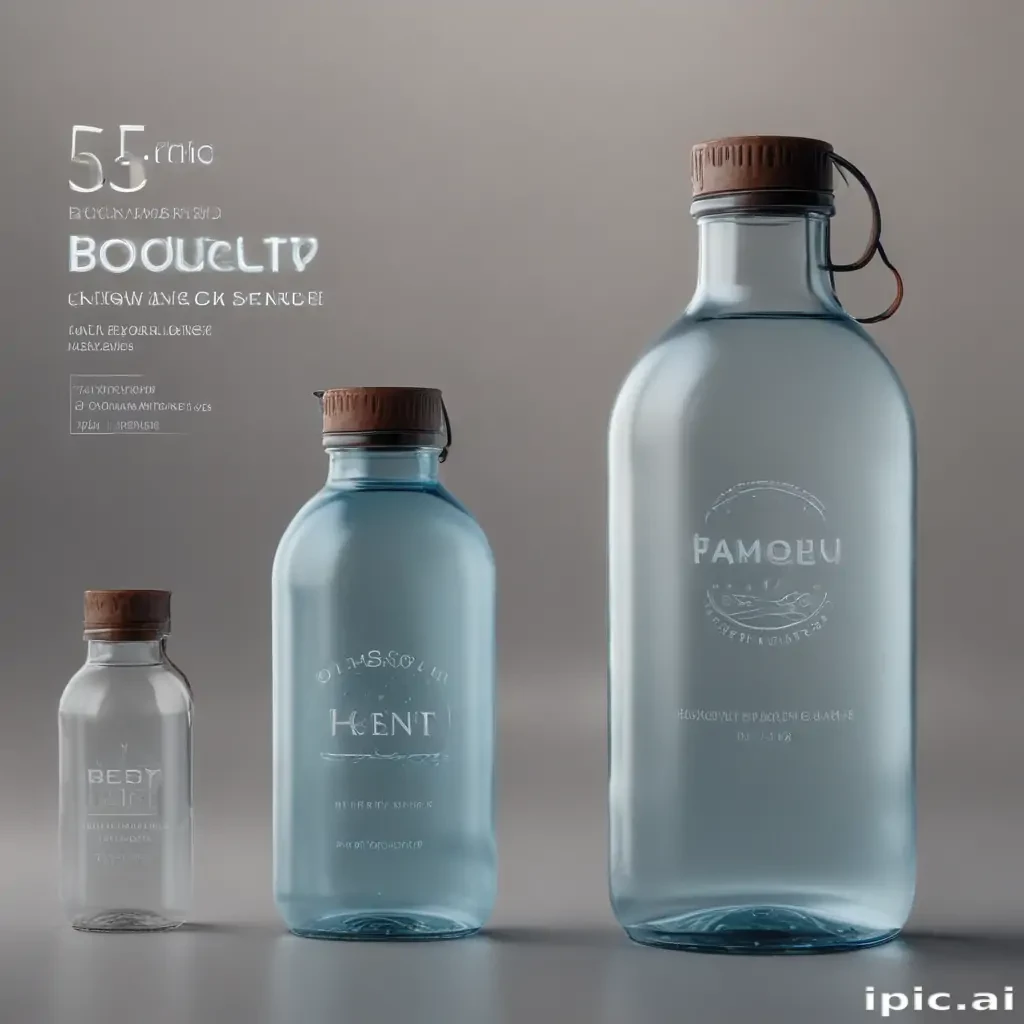 water bottle mockup