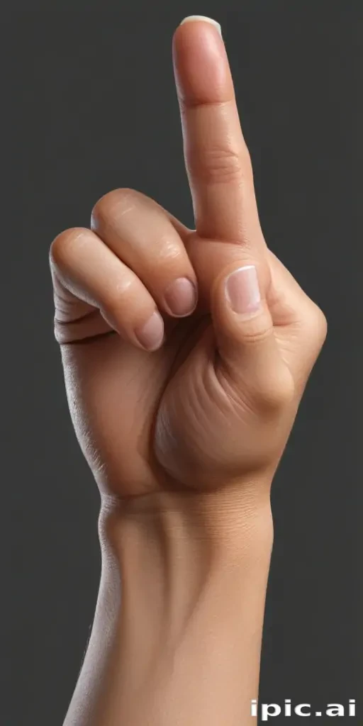 point finger png