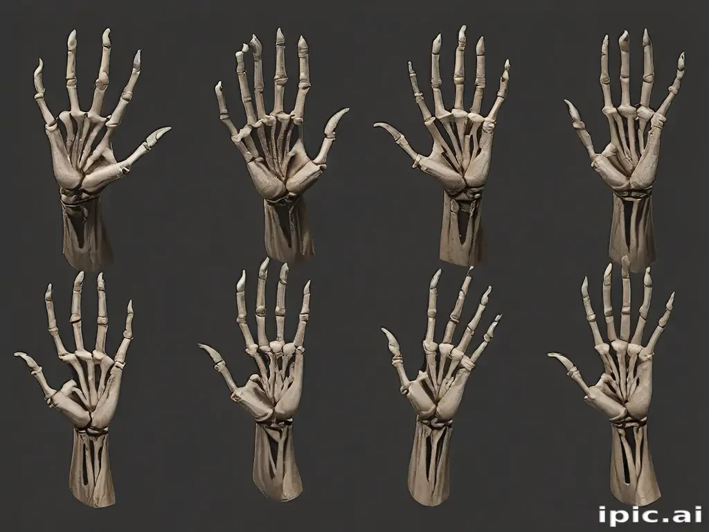 skeleton hands png