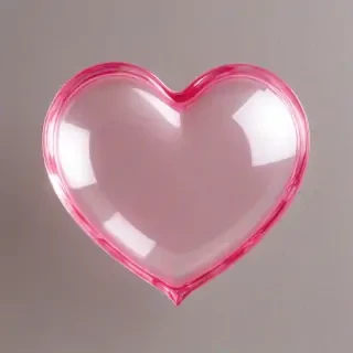 pink heart transparent
