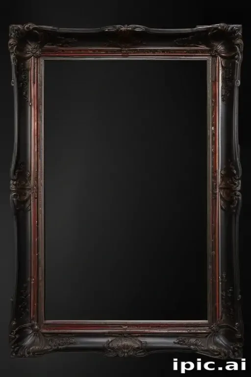 black picture frame png